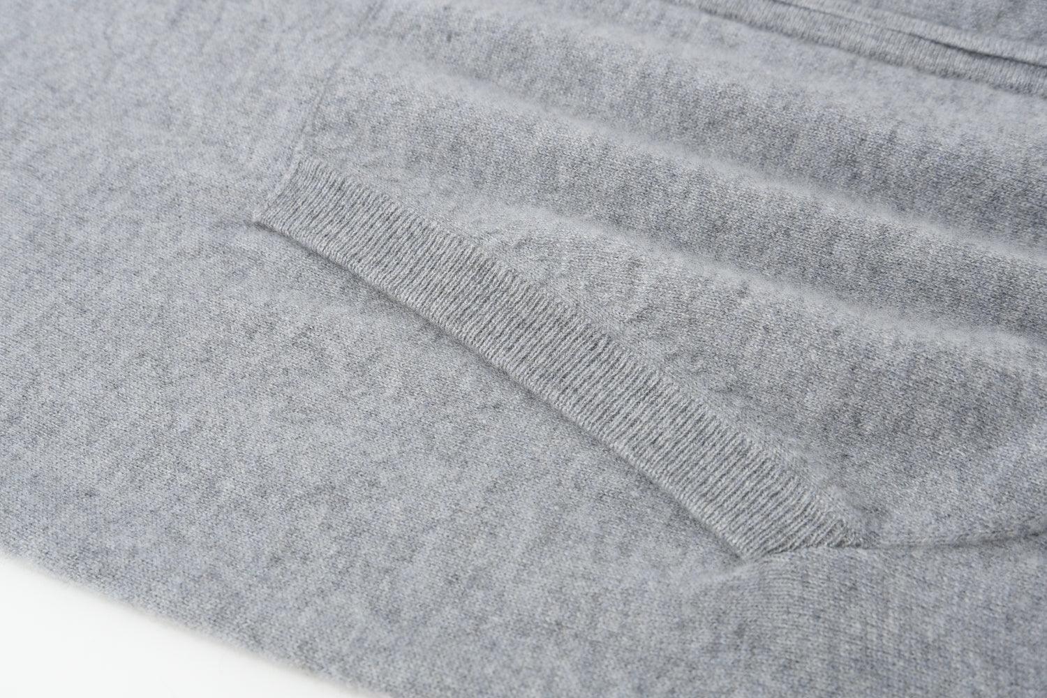 Popular style of 100 percent cashmere knitted hoodies sweater S/S collection for men's - Lamycashmere