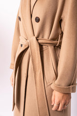 Popular style of cashmere and wool woven hand made long coat from Ordos,China - Lamycashmere