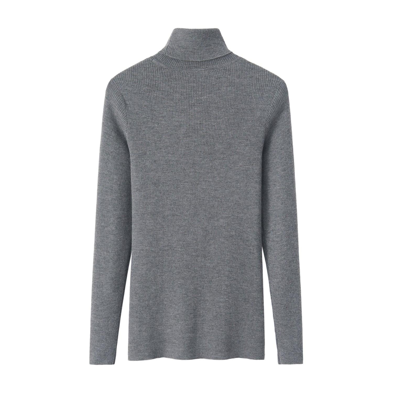 Popular style of pure cashmere worsted knitted turtleneck sweater S/S collection for lady's - Lamycashmere