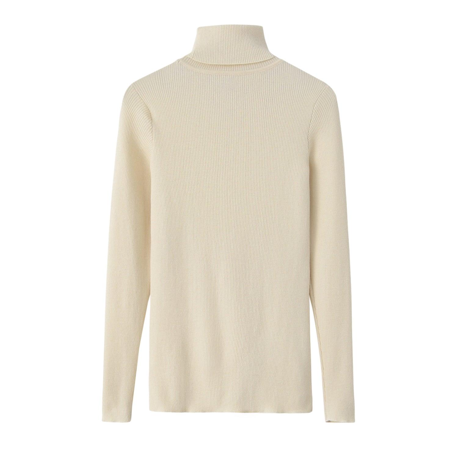 Popular style of pure cashmere worsted knitted turtleneck sweater S/S collection for lady's - Lamycashmere