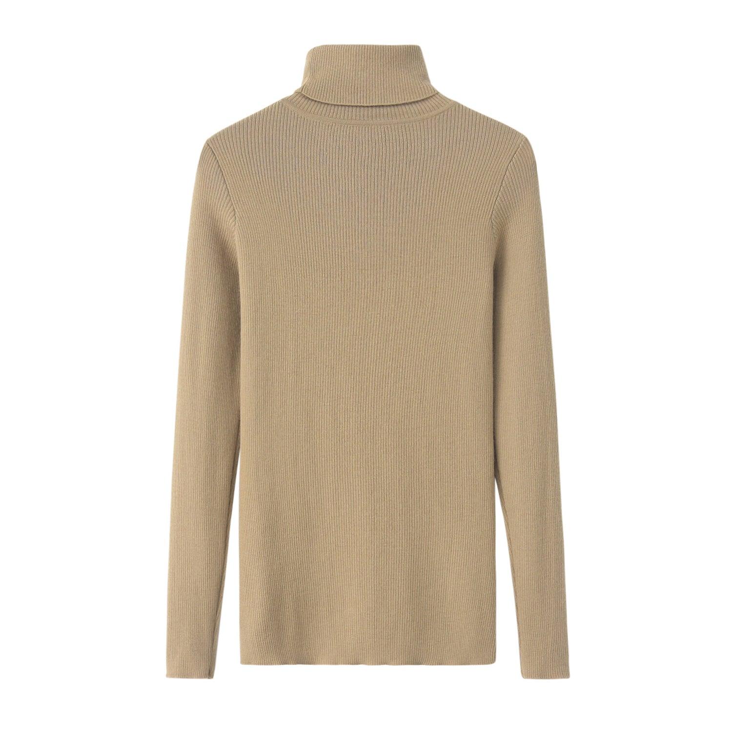 Popular style of pure cashmere worsted knitted turtleneck sweater S/S collection for lady's - Lamycashmere