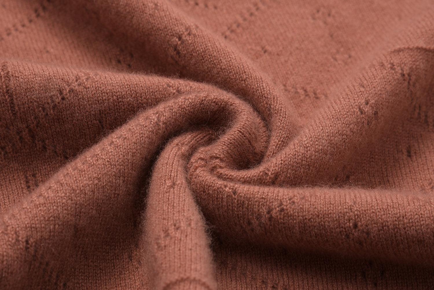 Softly and high quality cashmere basic style women's pure cashmere knitted with beautiful gauge round neck half sleeve - Lamycashmere