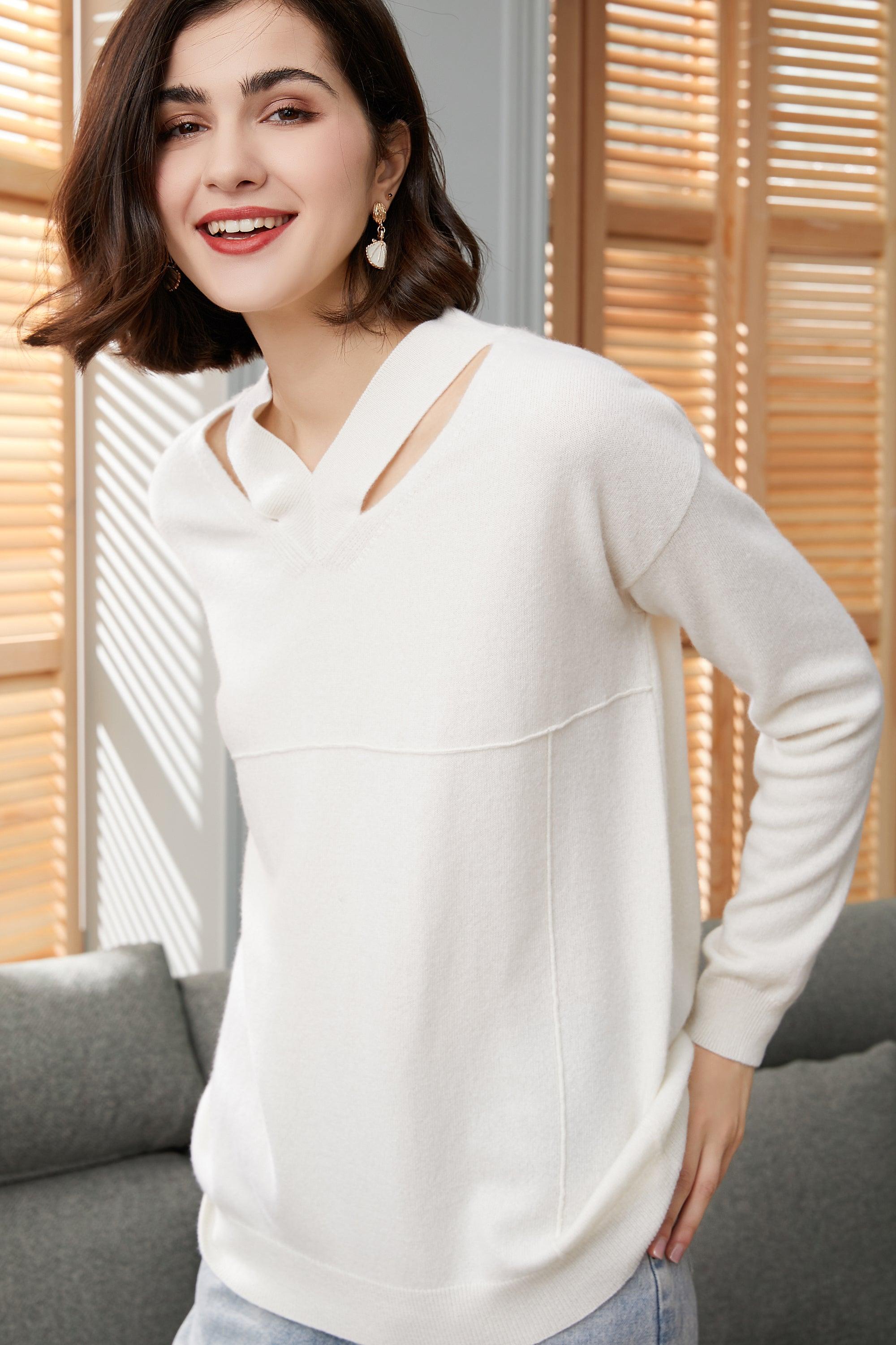 Special design best selling style of high quality cashmere knitted sweater for women's - Lamycashmere