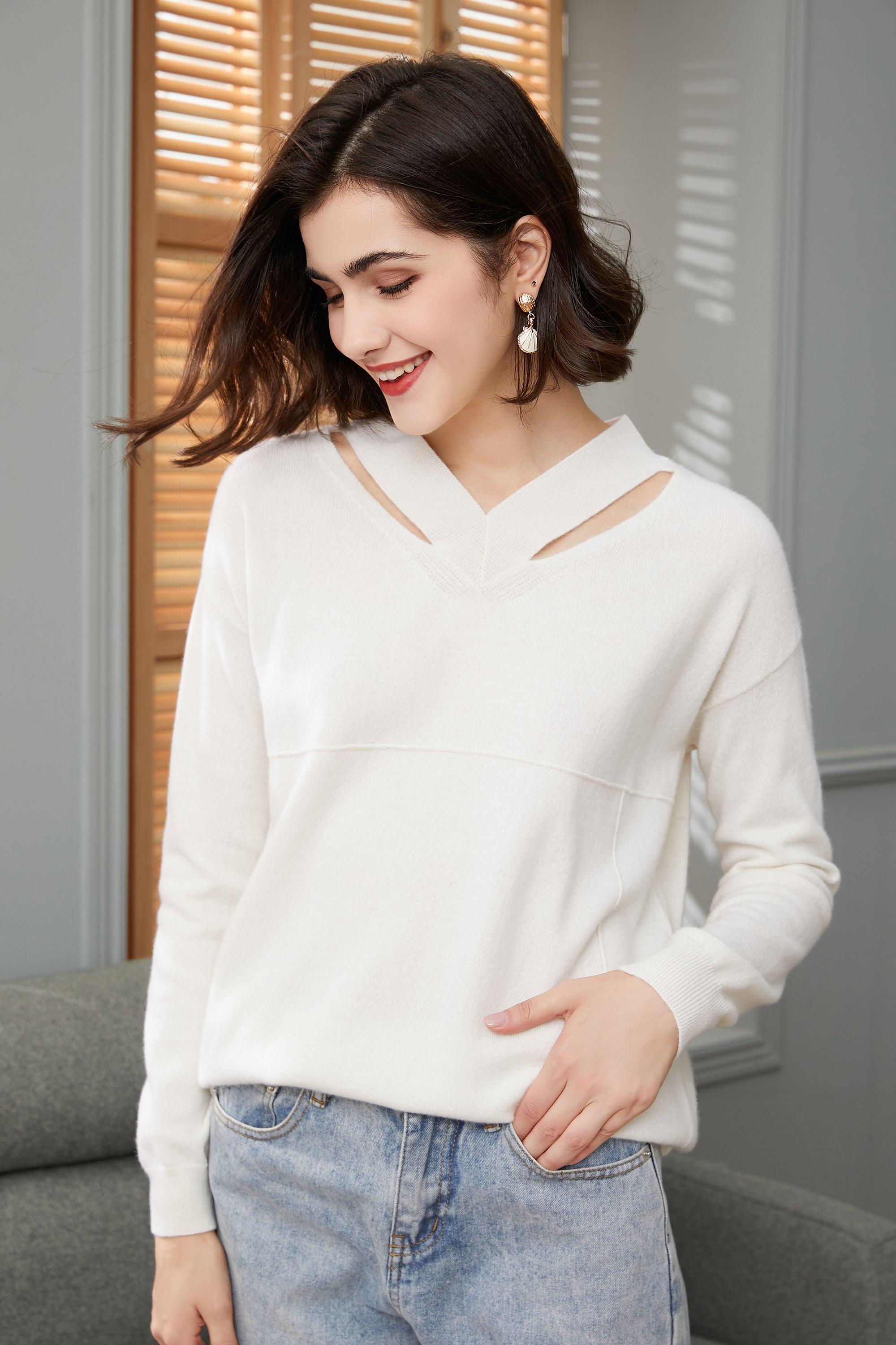 Special design best selling style of high quality cashmere knitted sweater for women's - Lamycashmere