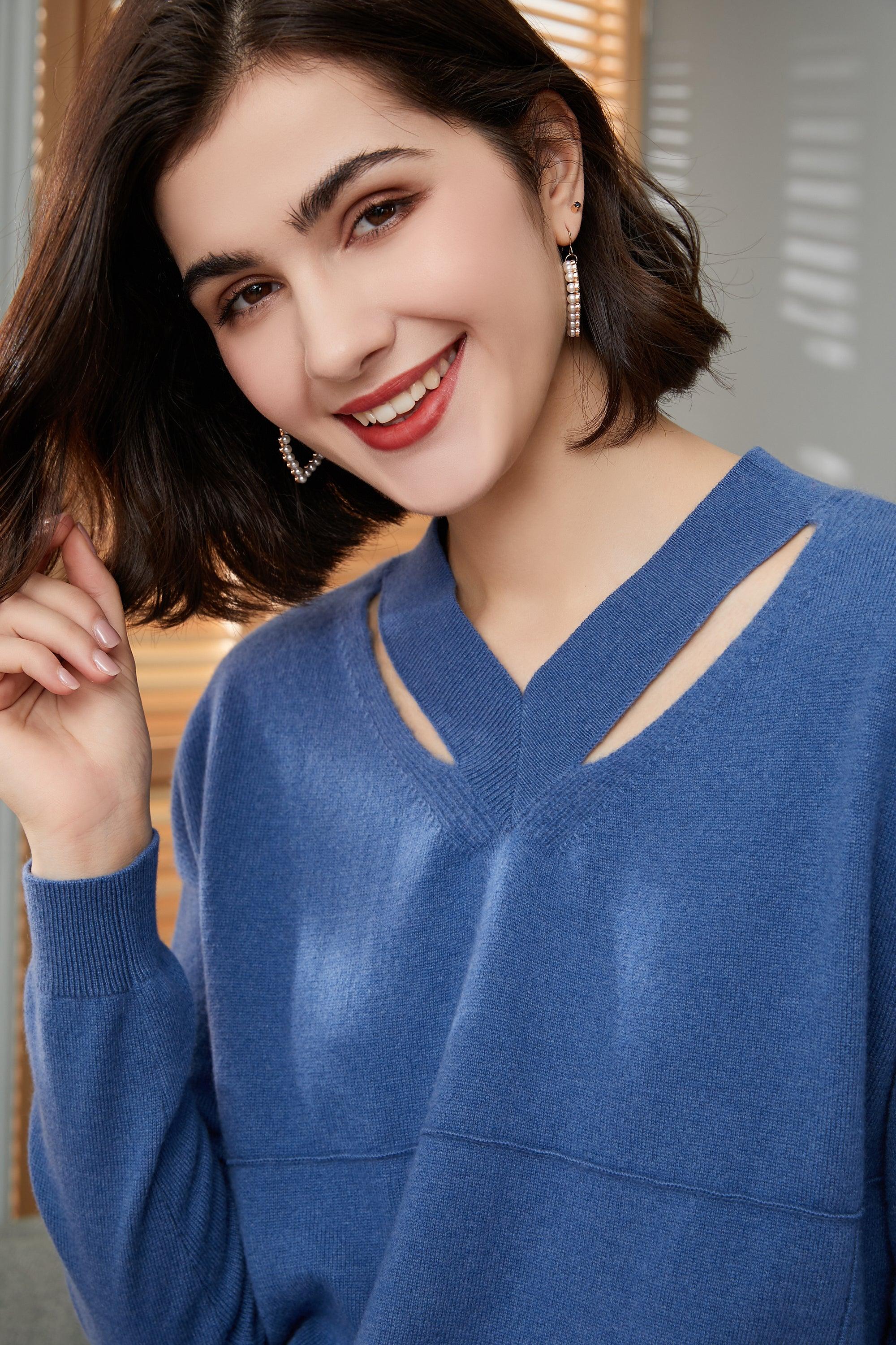 Special design best selling style of high quality cashmere knitted sweater for women's - Lamycashmere