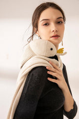 Special design of warmly cute cashmere knitted scarf - Lamycashmere