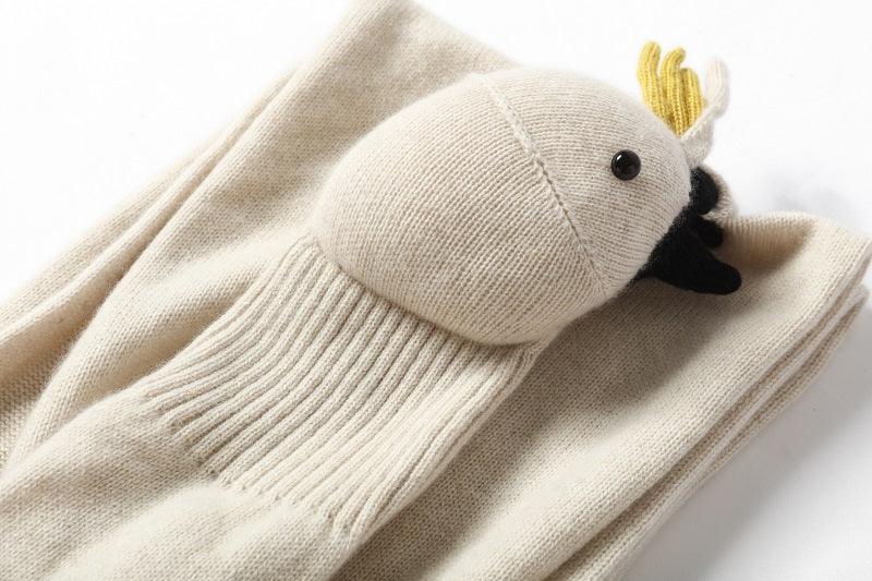 Special design of warmly cute cashmere knitted scarf - Lamycashmere