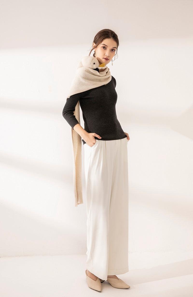 Special design of warmly cute cashmere knitted scarf - Lamycashmere