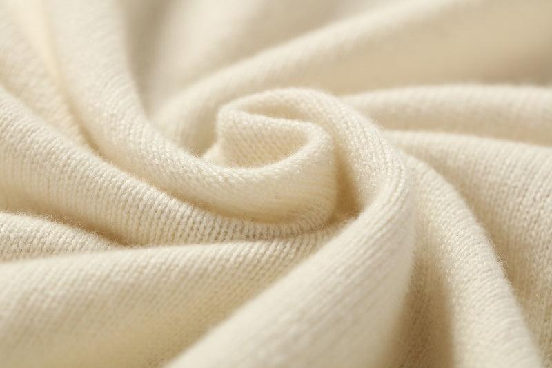 Special sleeve style 100% cashmere knitted round-neck sweater - Lamycashmere