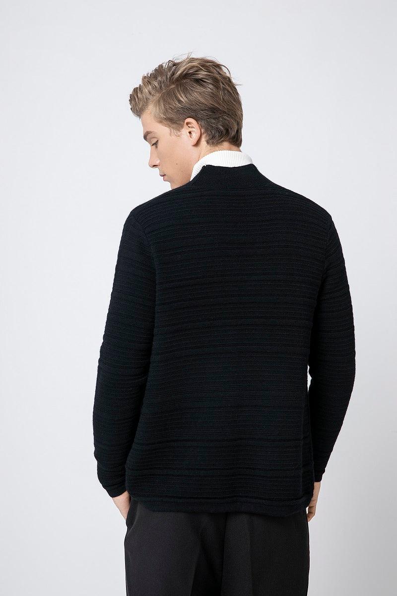 Spring and Autumn style of high quality men's worsted cashmere cardigan - Lamycashmere