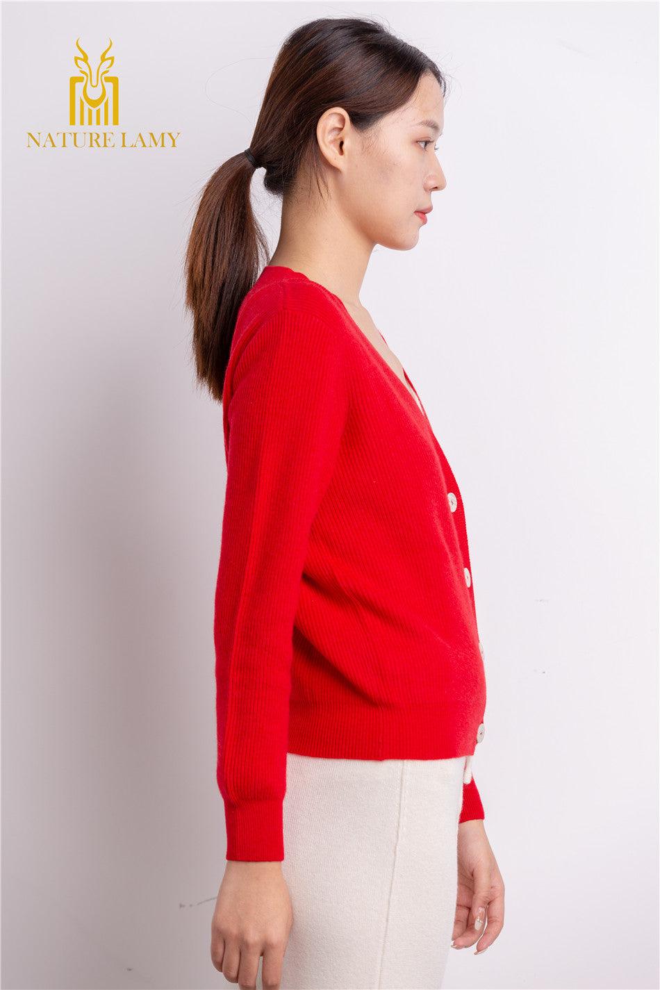 Spring and Winter warmly best selling 100 percent cashmere knitted cardigan - Lamycashmere