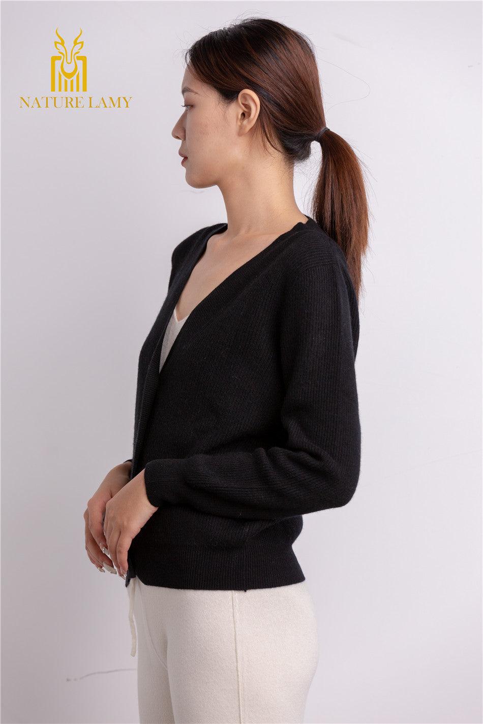 Spring and Winter warmly best selling 100 percent cashmere knitted cardigan - Lamycashmere