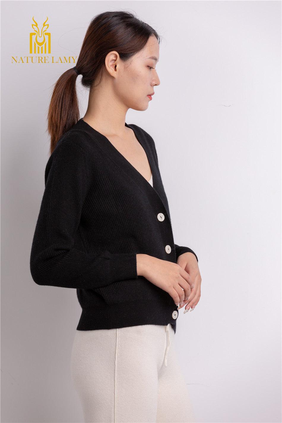 Spring and Winter warmly best selling 100 percent cashmere knitted cardigan - Lamycashmere