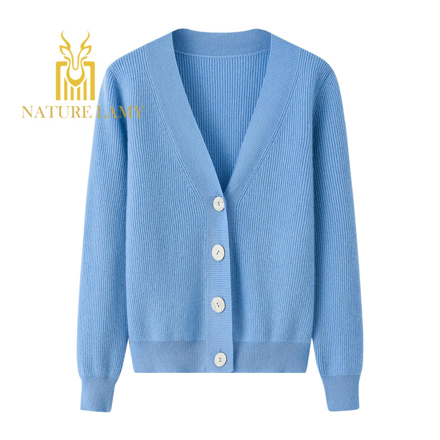 Spring and Winter warmly best selling 100 percent cashmere knitted cardigan - Lamycashmere