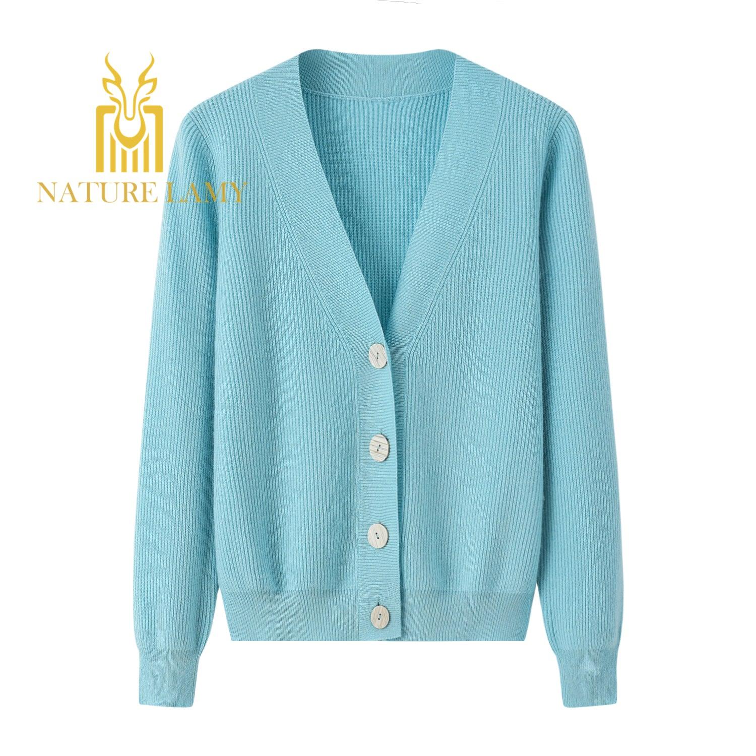 Spring and Winter warmly best selling 100 percent cashmere knitted cardigan - Lamycashmere