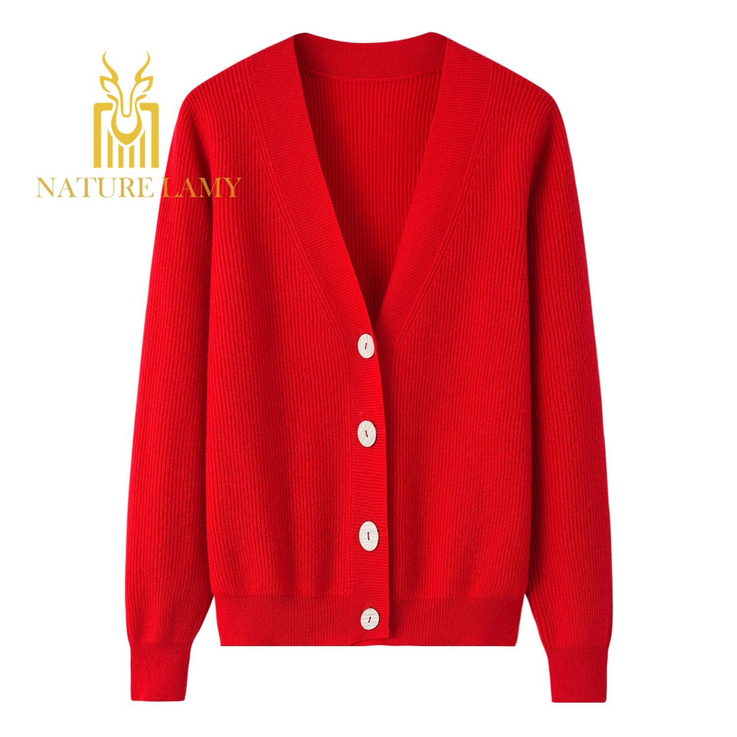 Spring and Winter warmly best selling 100 percent cashmere knitted cardigan - Lamycashmere