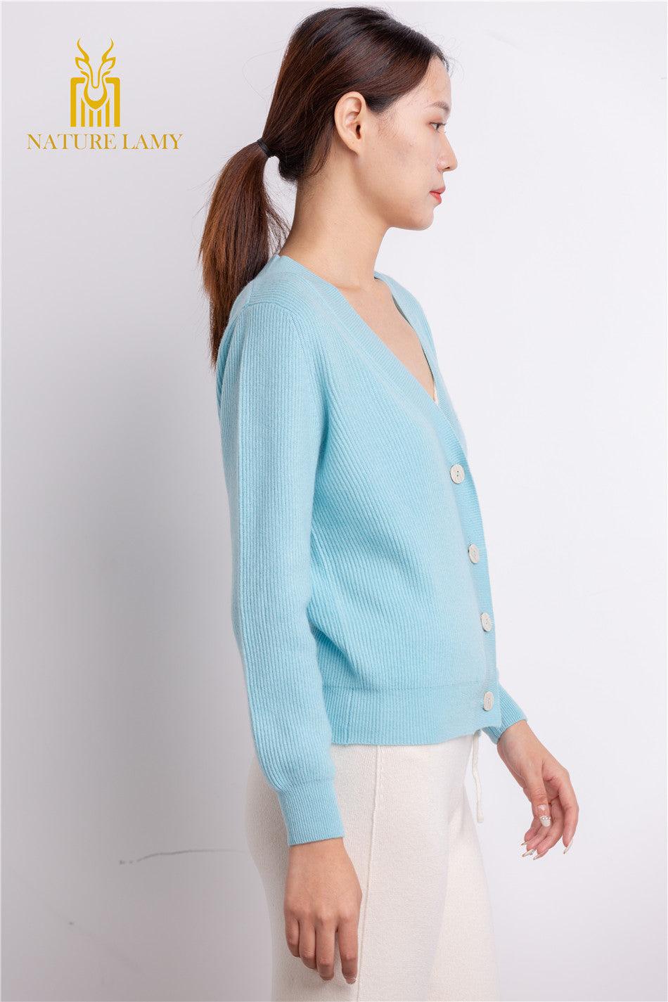 Spring and Winter warmly best selling 100 percent cashmere knitted cardigan - Lamycashmere