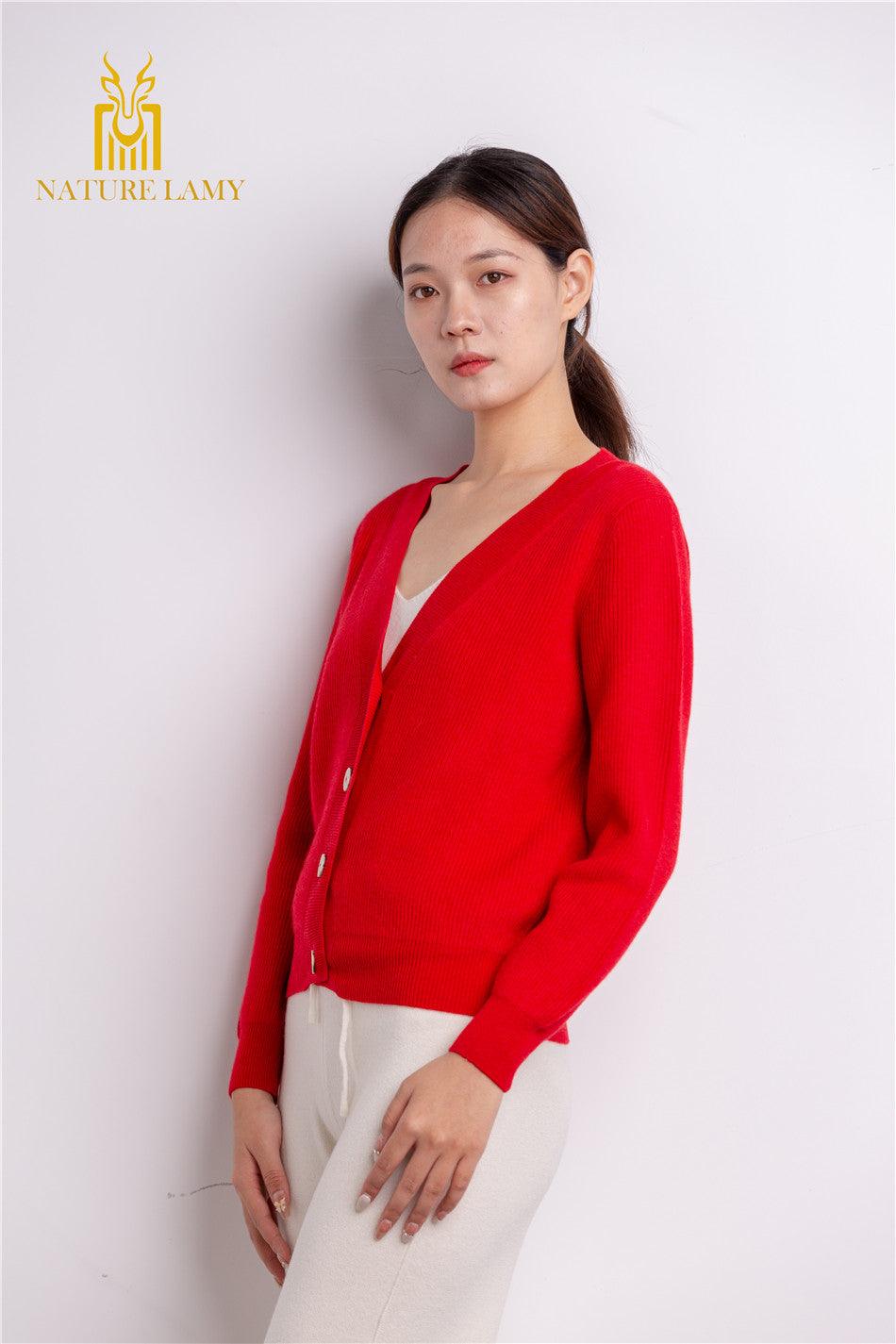 Spring and Winter warmly best selling 100 percent cashmere knitted cardigan - Lamycashmere