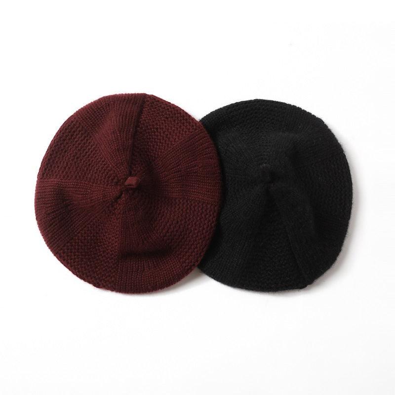 Super beautiful cashmere knitted beret for lady's - Lamycashmere