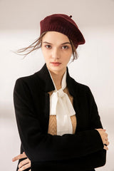 Super beautiful cashmere knitted beret for lady's - Lamycashmere