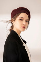 Super beautiful cashmere knitted beret for lady's - Lamycashmere