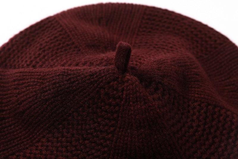 Super beautiful cashmere knitted beret for lady's - Lamycashmere