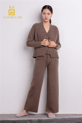 S/W collection of beautiful guage Inner Mongolia cashmere fiber best quality cashmere knitted cardigan - Lamycashmere