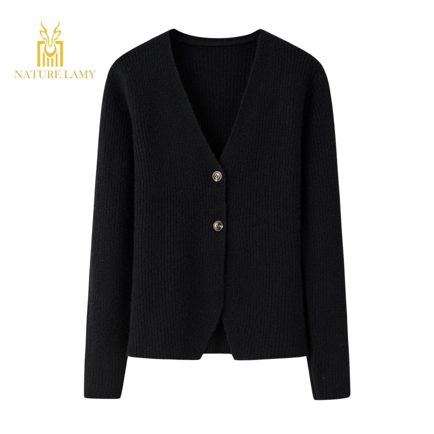 S/W collection of beautiful guage Inner Mongolia cashmere fiber best quality cashmere knitted cardigan - Lamycashmere