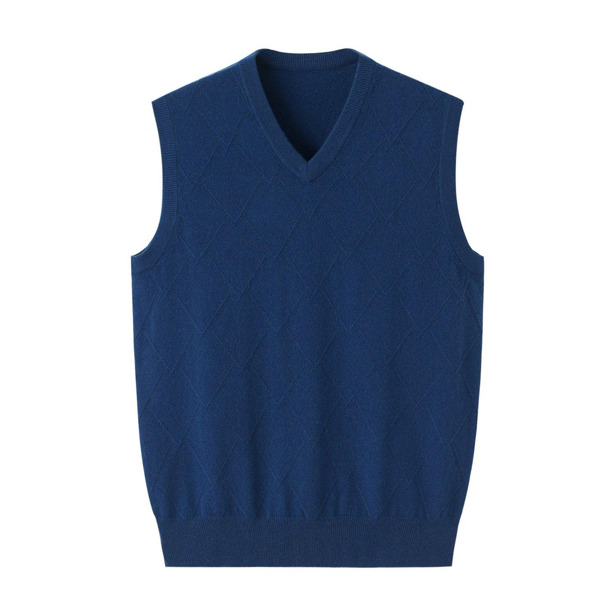 usiness classic style of 100% cashmere v-neck sleeveless - Lamycashmere