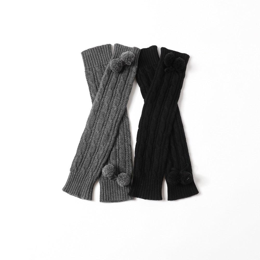 warmly and softly pure cashmere knitted cable mitten - Lamycashmere