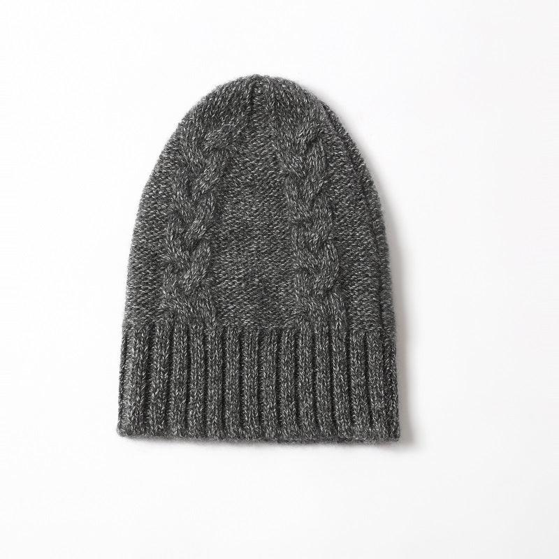 Warmly blended color cashmere hat for unisex style - Lamycashmere