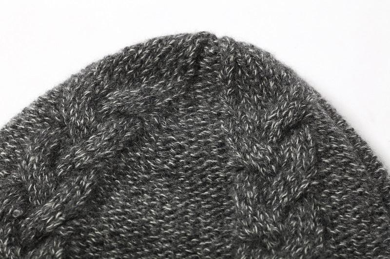 Warmly blended color cashmere hat for unisex style - Lamycashmere
