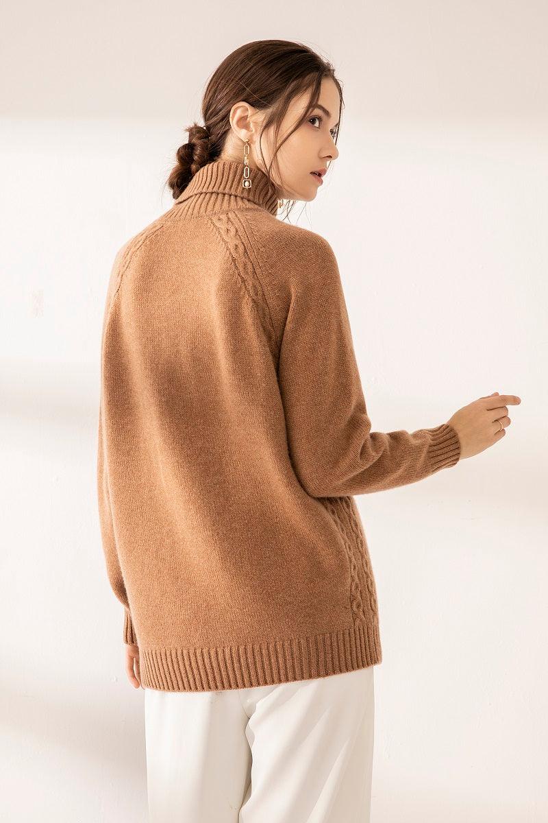 Wholesale OEM/ODM cashmere turtleneck sweater for women's - Lamycashmere