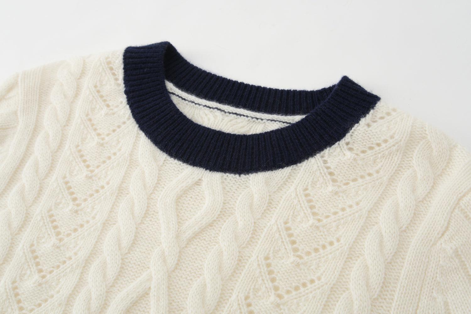 Winter collection warmly softly 100 percent knitted round-neck sweater heavy styles for lady's - Lamycashmere