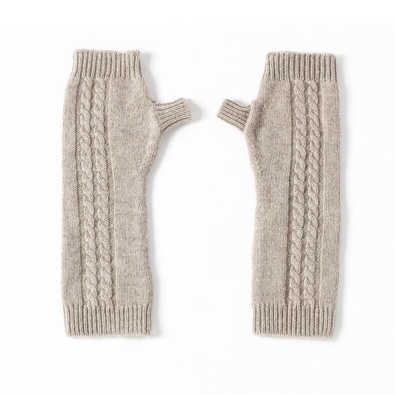 Winter gift highest quality warmly cashmere knitted gloves - Lamycashmere