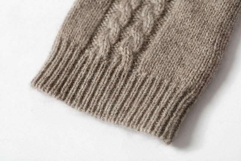 Winter gift highest quality warmly cashmere knitted gloves - Lamycashmere