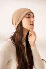 Women's simple & fashional knitted cashmere hat - Lamycashmere